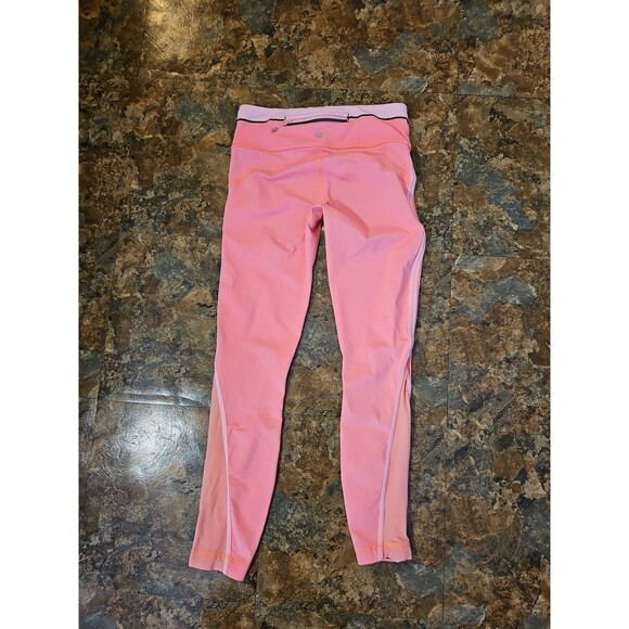 Lululemon  Leggings Peach Yoga Activewear Size 4 Workout Pants (L19) - Picture 1 of 8